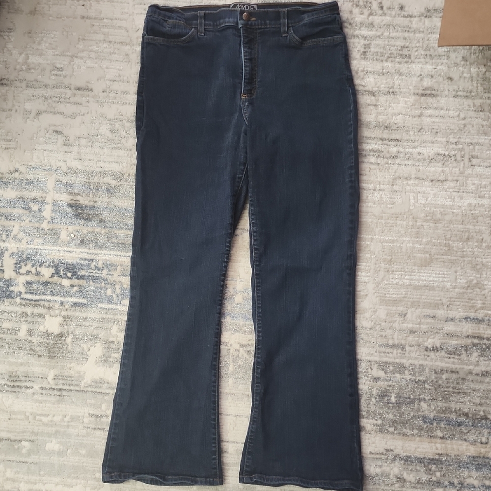 NYDJ Marilyn Straight Leg Dark Blue Jeans